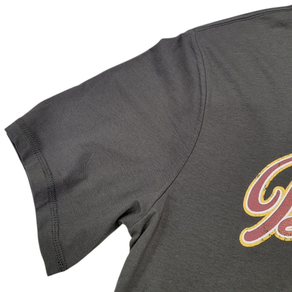 BUFFALO David Bitton Cotton Logo Tee Vintage Wash Brown Crewneck T-shirt Men's L - Picture 8 of 16